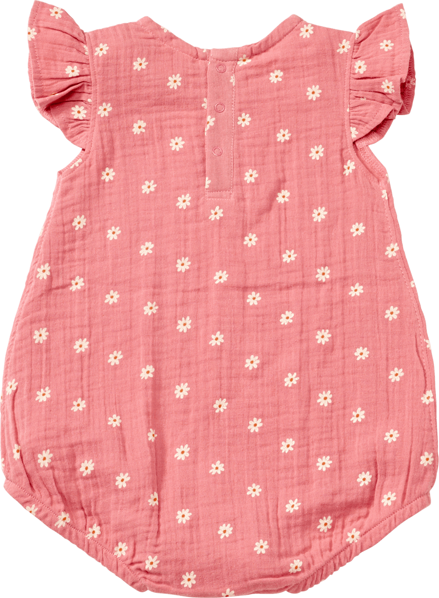 Body Kurzarm aus Musselin, rosa, Gr. 98/104, 1 St