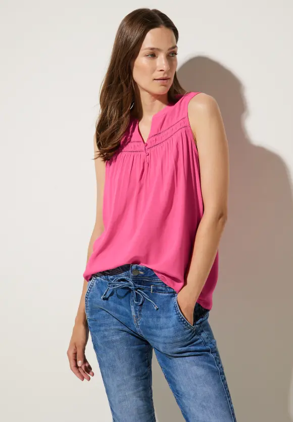 Street One Viskosebluse mit Häkeldetail