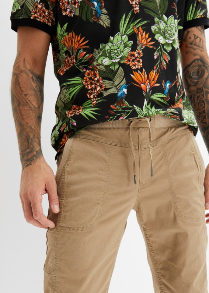 Stretch-Long-Bermuda mit Komfortschnitt, Regular Fit