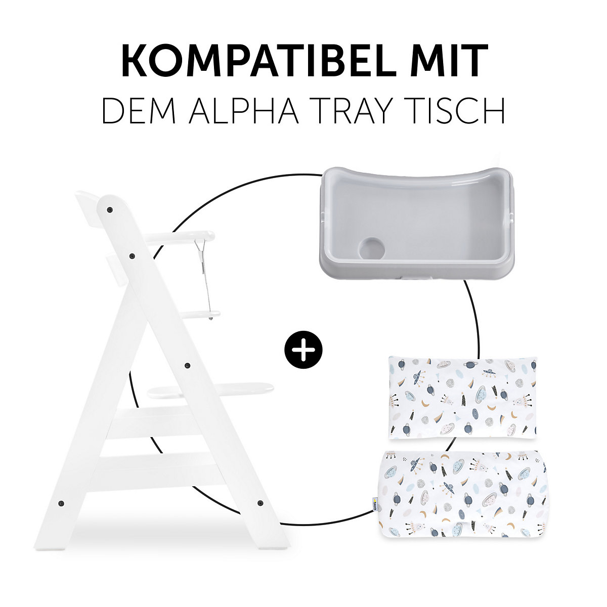 Sitzauflage Highchair Pad Deluxe, Space