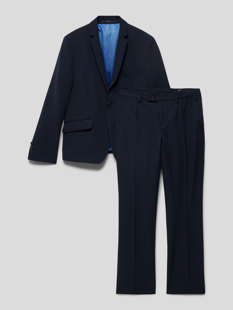 Anzug mit 2-Knopfleiste in marineblau