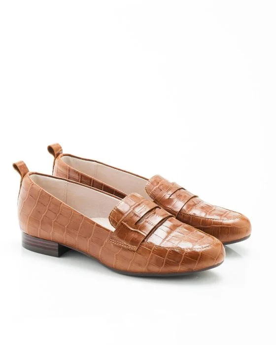 Mocassins aspect croco