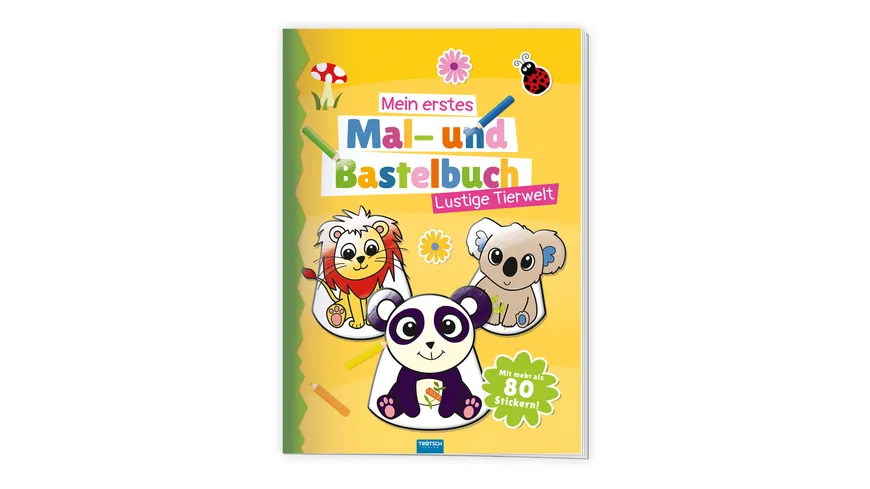 Trötsch Malbuch Bastelbuch Mein erstes Mal- und Bastelbuch Lustige Tierwelt
