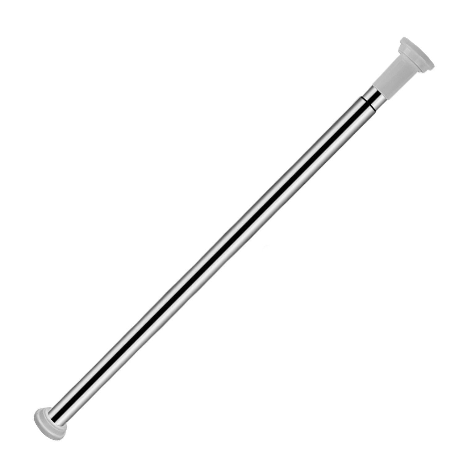 Duschvorhangstange Edelstahl Teleskopstange Gardinen Verstellbar Spannstange 70-260, Clanmacy, Ø 2.5 mm, Edelstahl