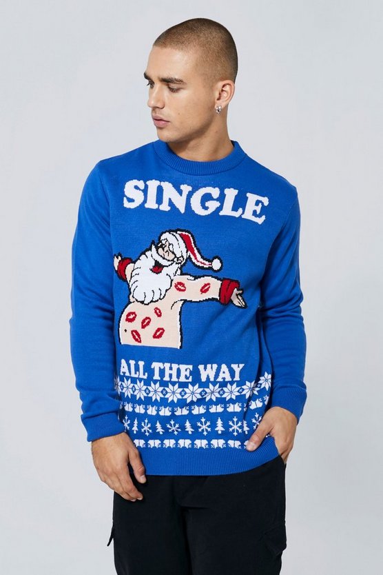 Single All The Way Weihnachtspullover