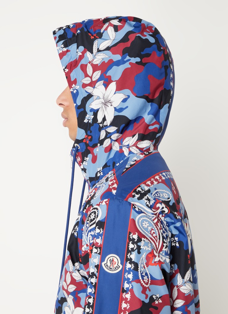 Moncler Hotay oversized fit windbreaker with paisley design