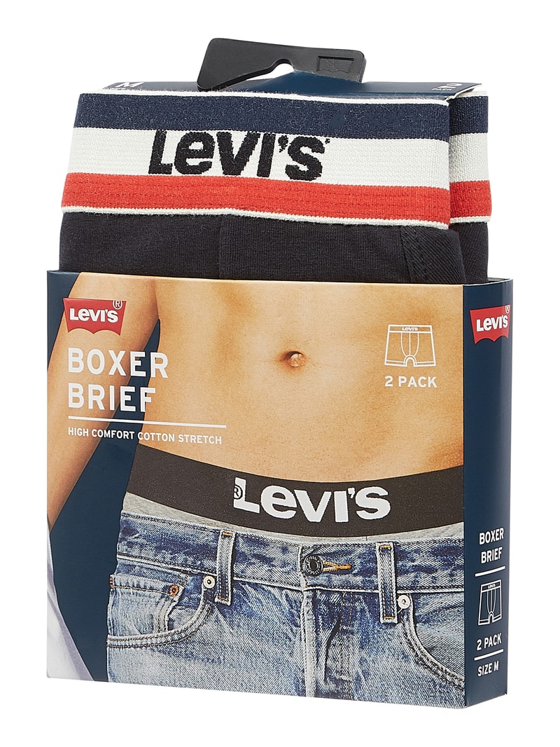 Trunks mit Stretch-Anteil im 2er-Pack in schwarz