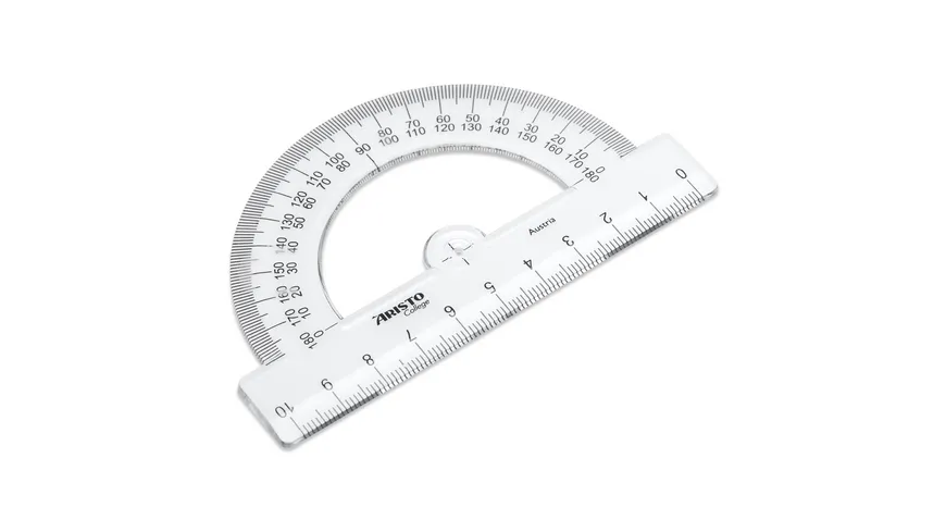 ARISTO Contrast Vollkreis-Winkelmesser 360° orange-transparent