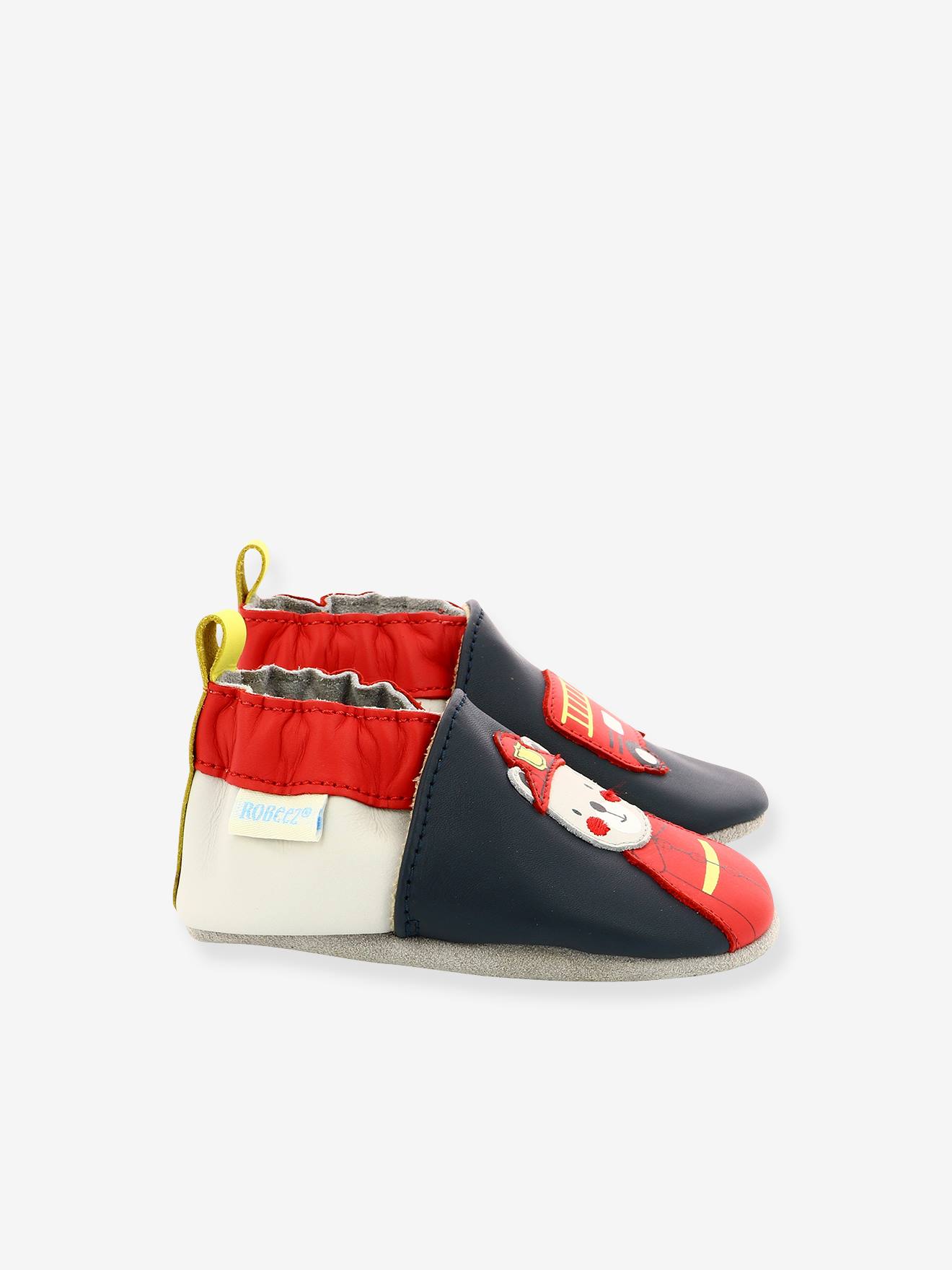Robeez Jungen Baby Krabbelschuhe FIREMAN ROBEEZ, Hausschuhe - marine