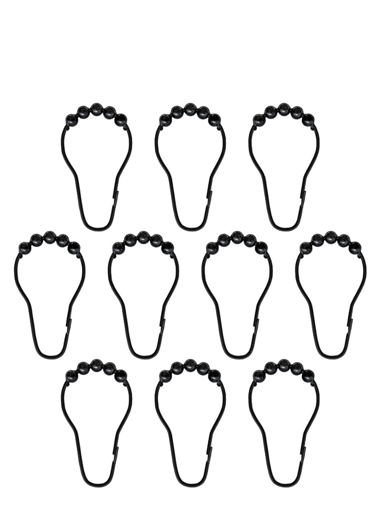 Crochets de rideau de douche Mette Ditmer Aqua, lot de 10