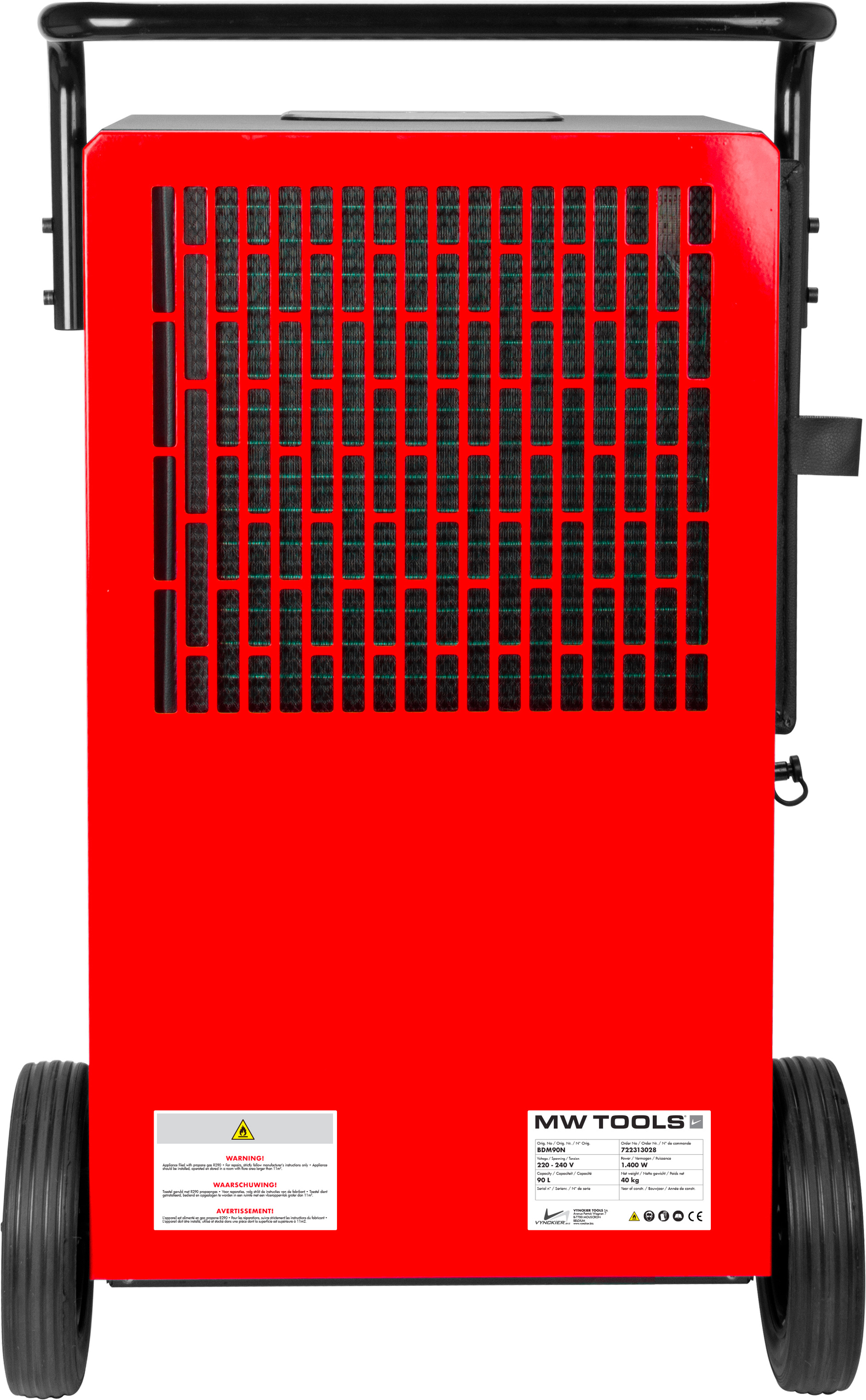 Metal Works 722313028 BDM90N Industriell byggetørker for metall 90 l/dag med DC-pumpe