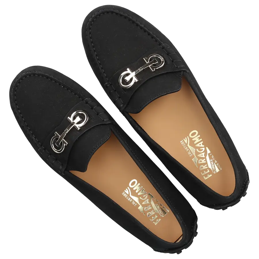 Salvatore Ferragamo - Loafer 01E393 Veloursleder - schwarz
