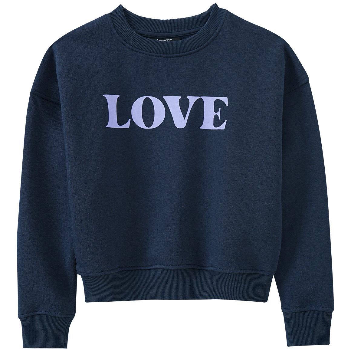 Mädchen Sweatshirt im Cropped-Look