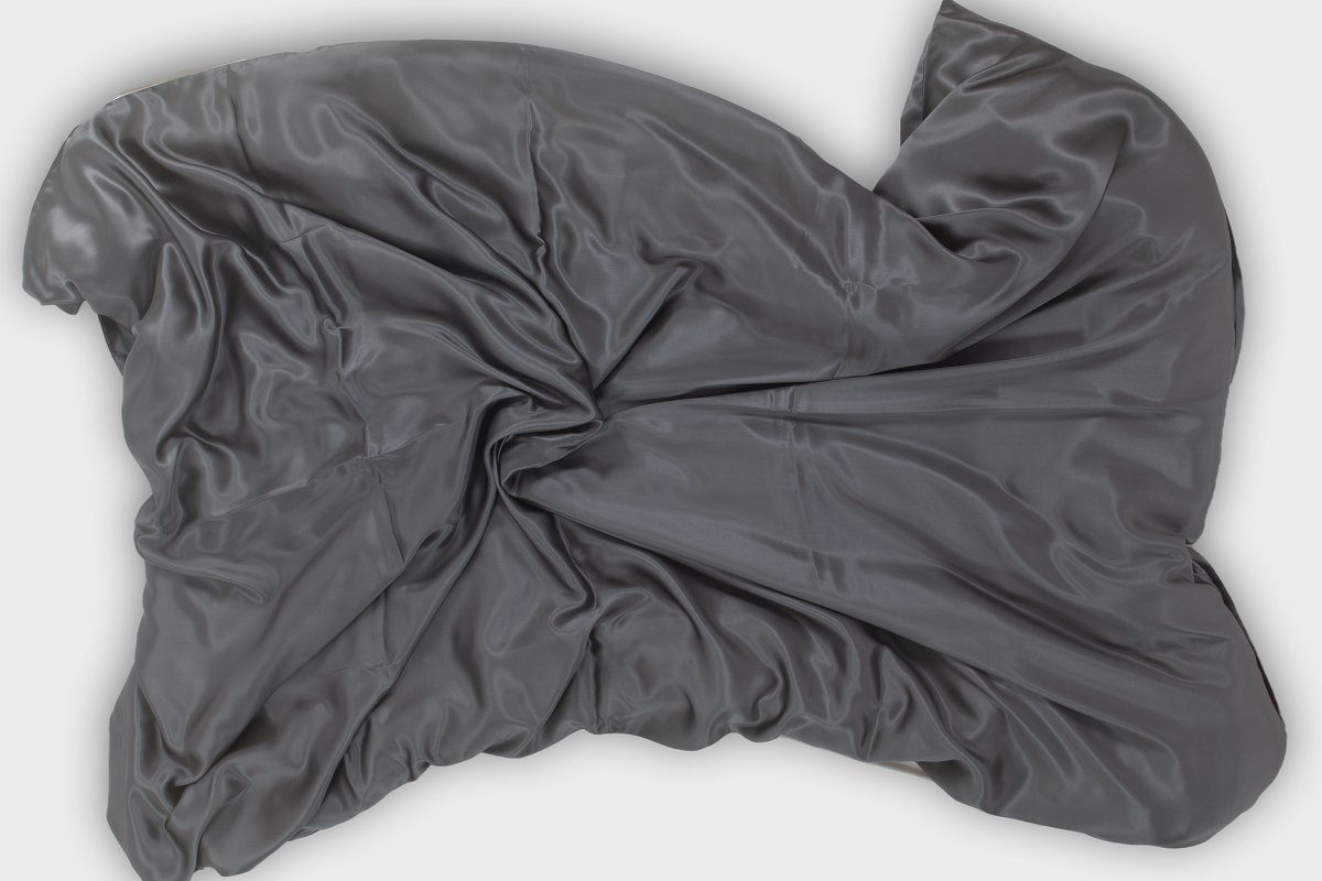 Bettbezug Seiden-Bettbezug aus Maulbeerseide, Anthracite / Grey, orignee