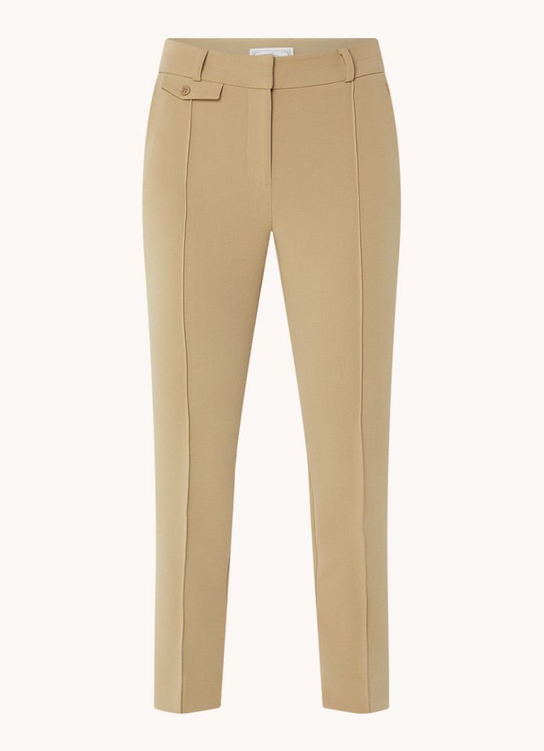 Pantaloni Aaiko Parene cu talie înaltă, slim fit, cu buzunare laterale
