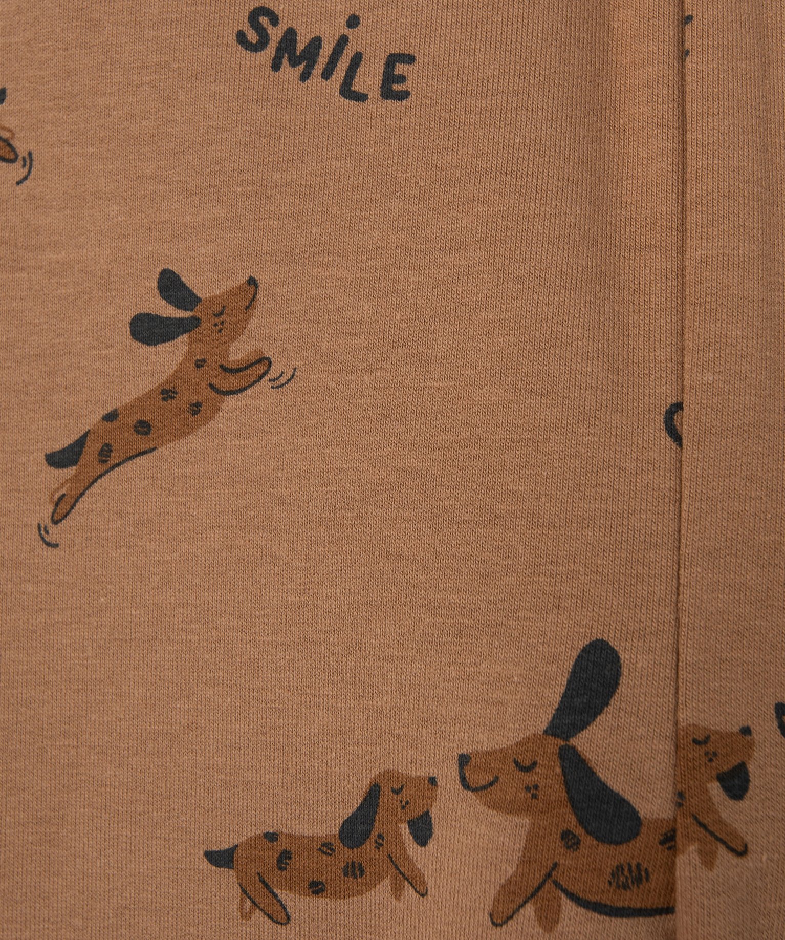 Legging en molleton imprimé bébé Garçon marron | GEMO