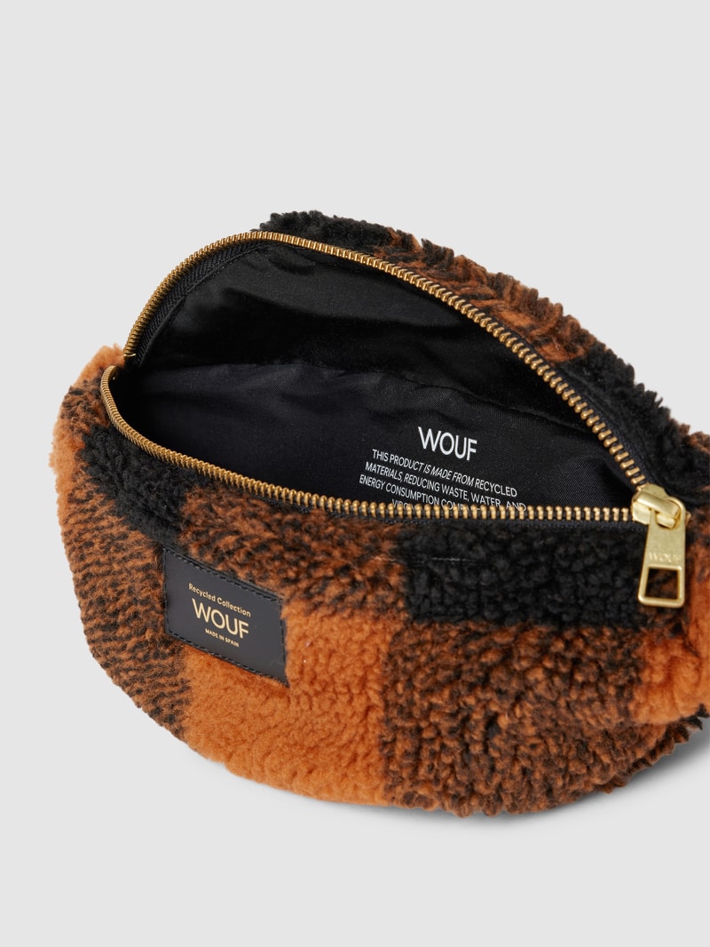 Bauchtasche aus Teddyfell Modell 'Brownie' in cognac