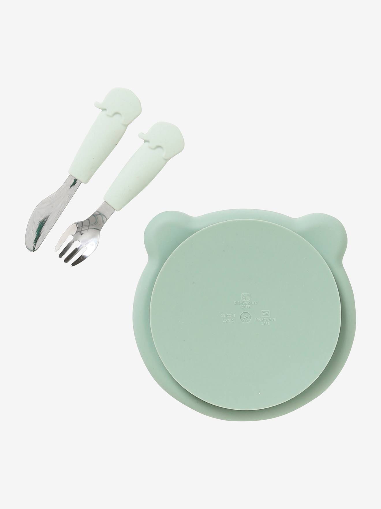 Coffret repas en silicone Ours caramel