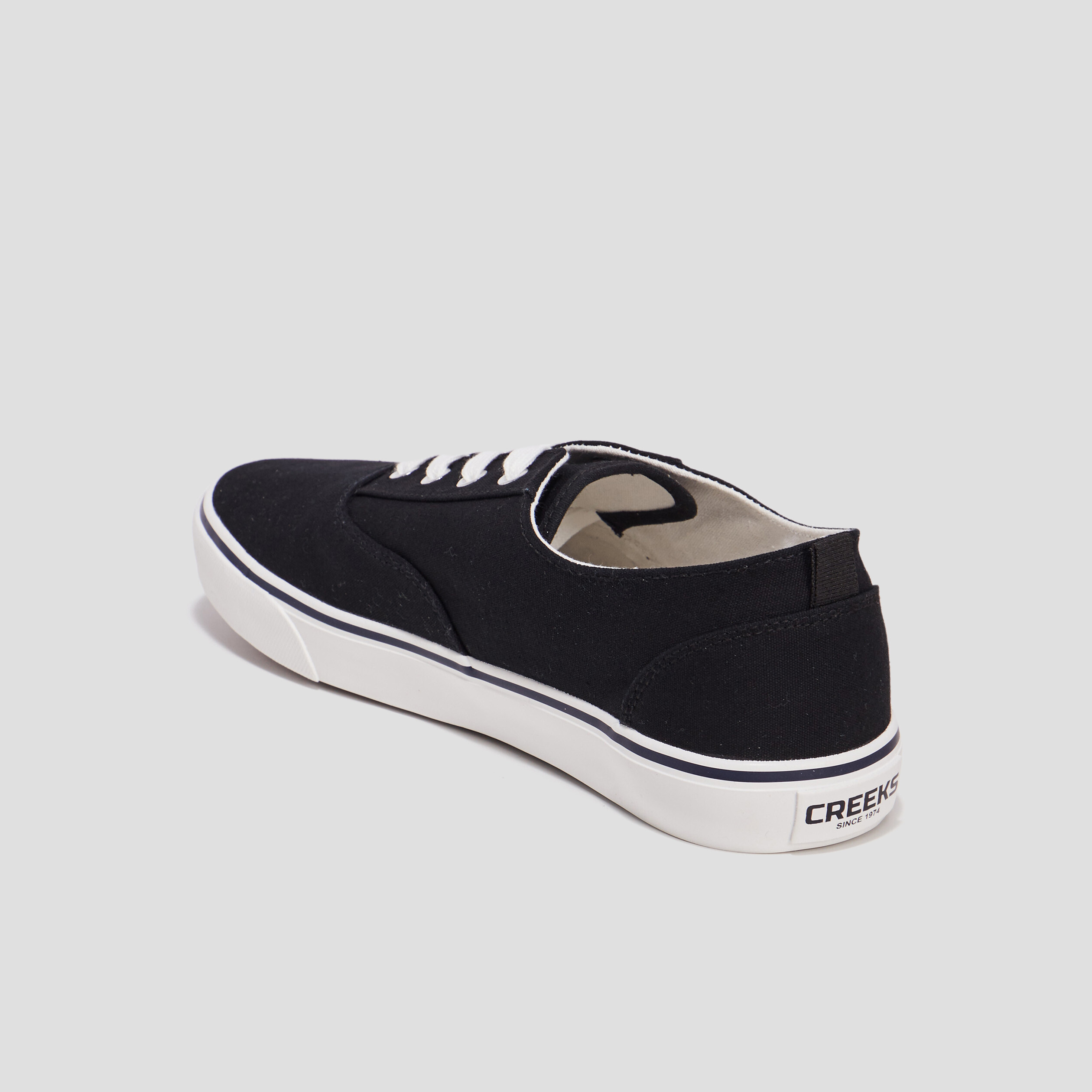 Tennis en toile à lacets Creeks noir homme | La Halle