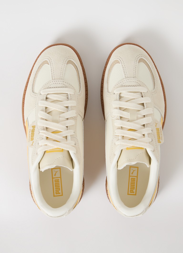 Puma Palermo Moda Jr nahkalenkkarit mokkanahkayksityiskohdilla