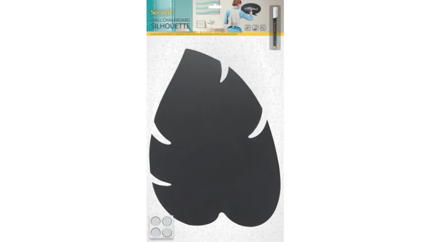 securit Kreidetafel Monstera-Blatt inkl.1  Stift
