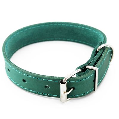 Heim Halsband mit Ziernaht, petrol