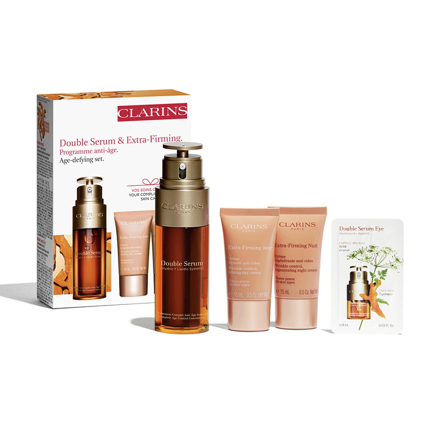 Clarins Double Serum & Extra Firming Coffret Programme anti-âge