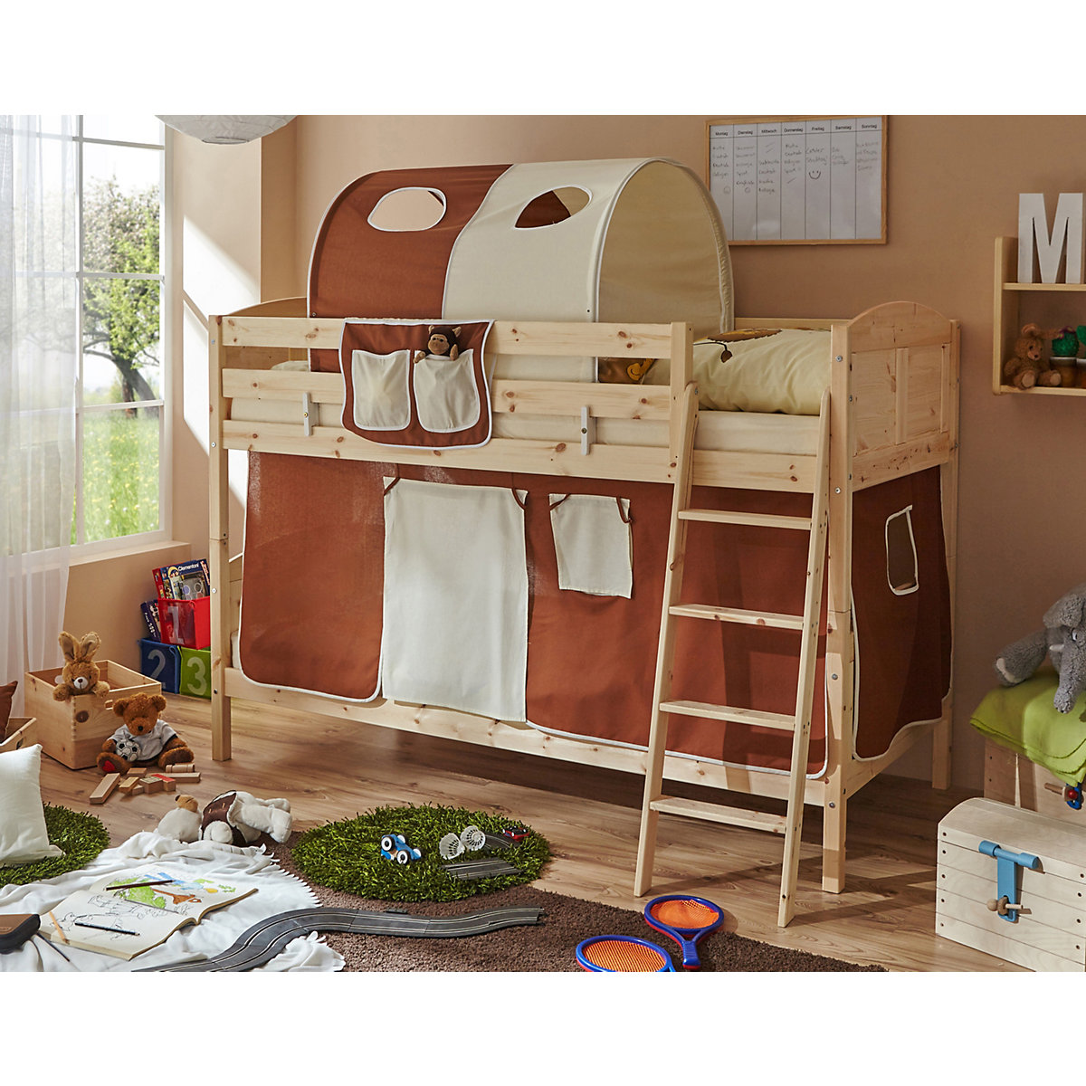 Etagenbett Erni Country Kiefer Natur