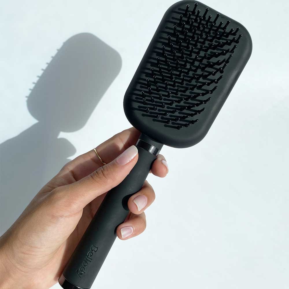 Bellody Haarbürsten Patentierte Haarbürste mit Selbstreinigungsfunktio