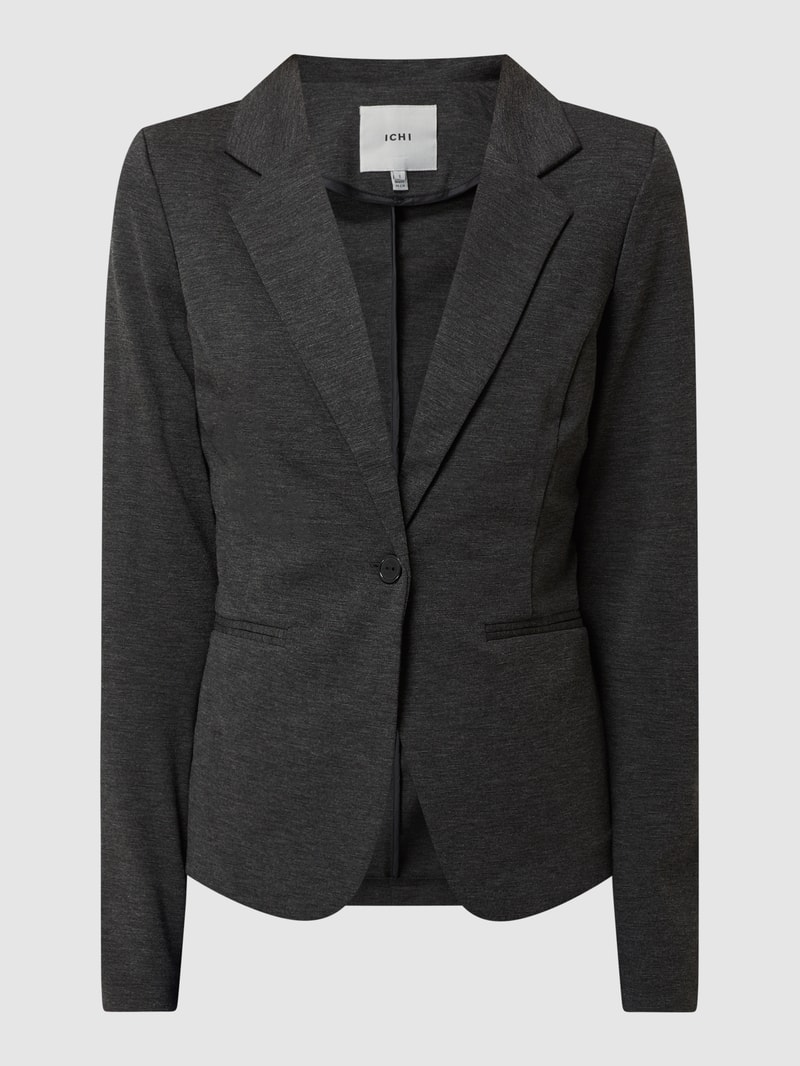 Blazer mit Reverskragen Modell 'Kate' in dunkelgrau