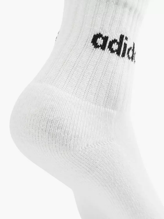 adidas Essentials Linear 3er Pack Crew Socken