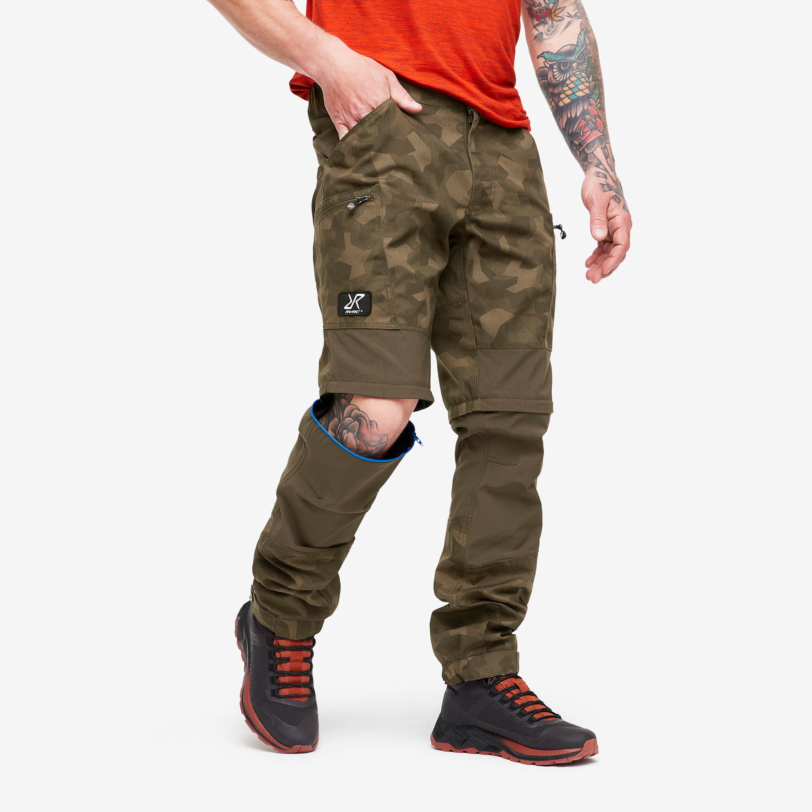 Nordwand Pro Zip-off Pants Homme Earth Camo