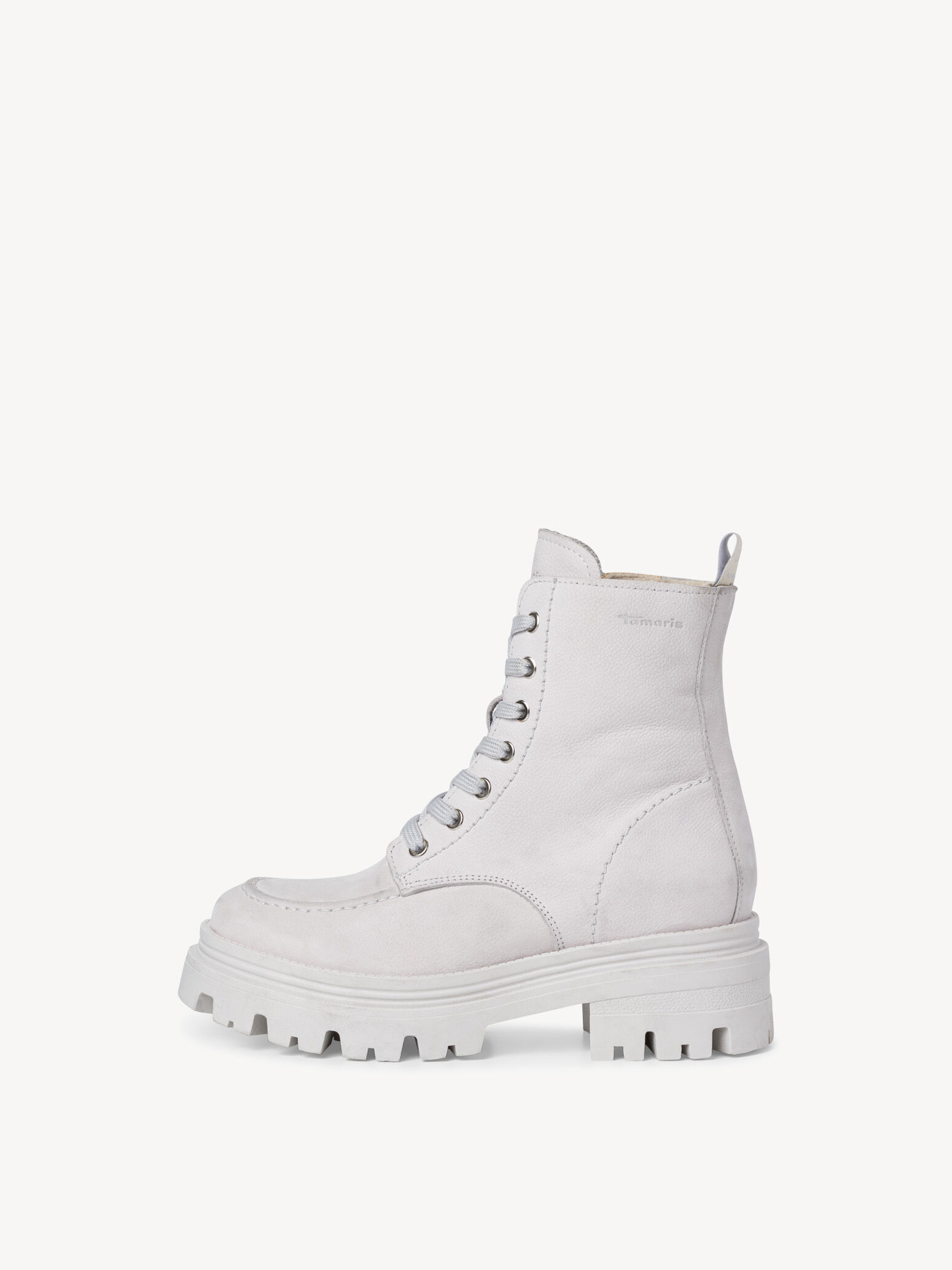 Bottine en cuir - gris