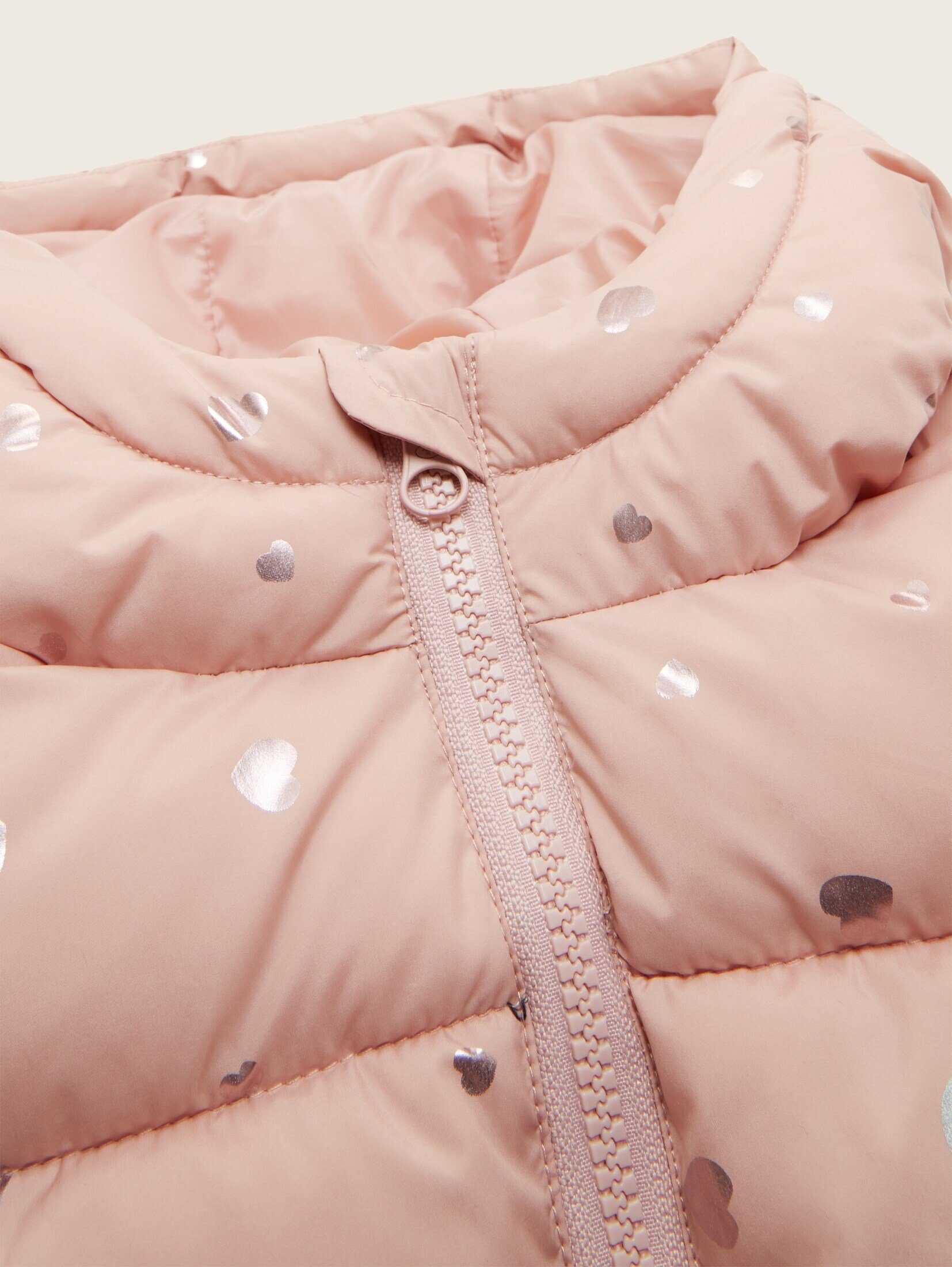 TOM TAILOR Steppweste Pufferjacke mit Kapuze