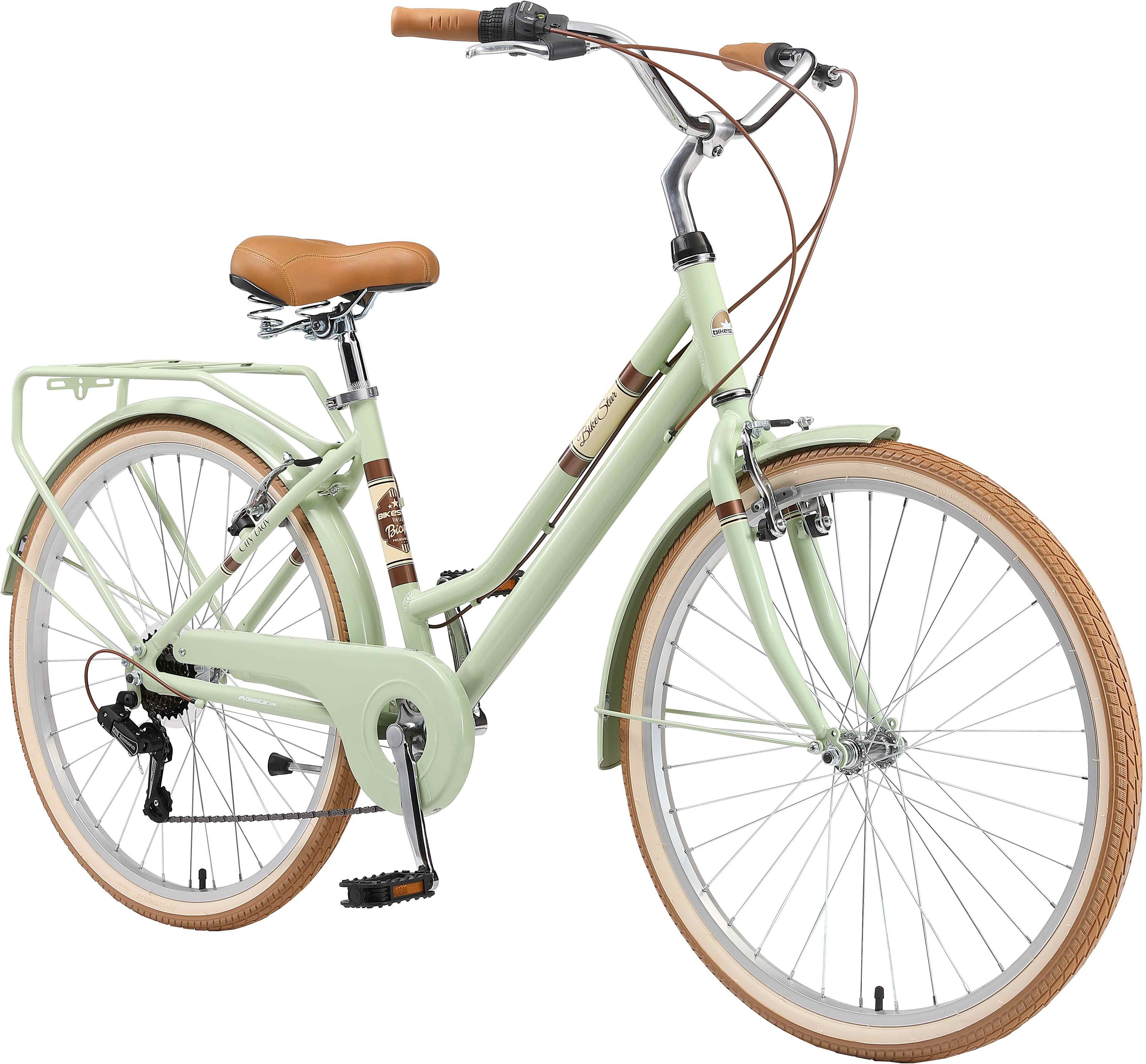 Bikestar Cityrad, 7 Gang Shimano RD-TY21 Schaltwerk, Kettenschaltung
