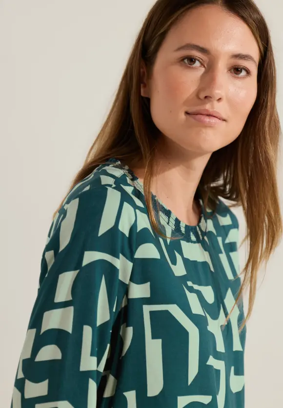 CECIL Bluse mit Smockdetails