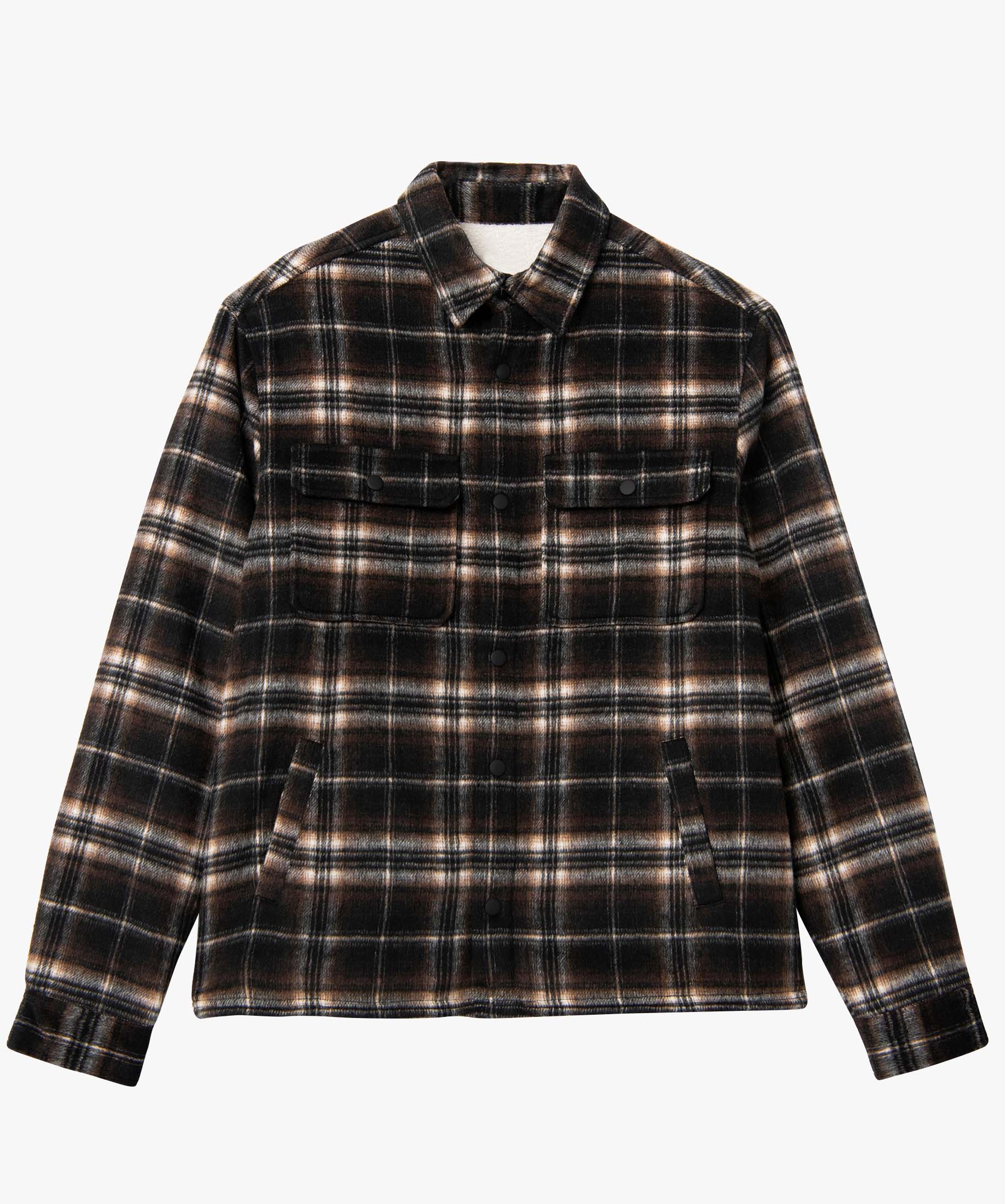 Surchemise homme à carreaux doublée sherpa carreaux | GEMO