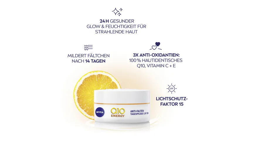 NIVEA Q10 Energy Anti-Falten Tagespflege LSF15 50 ml