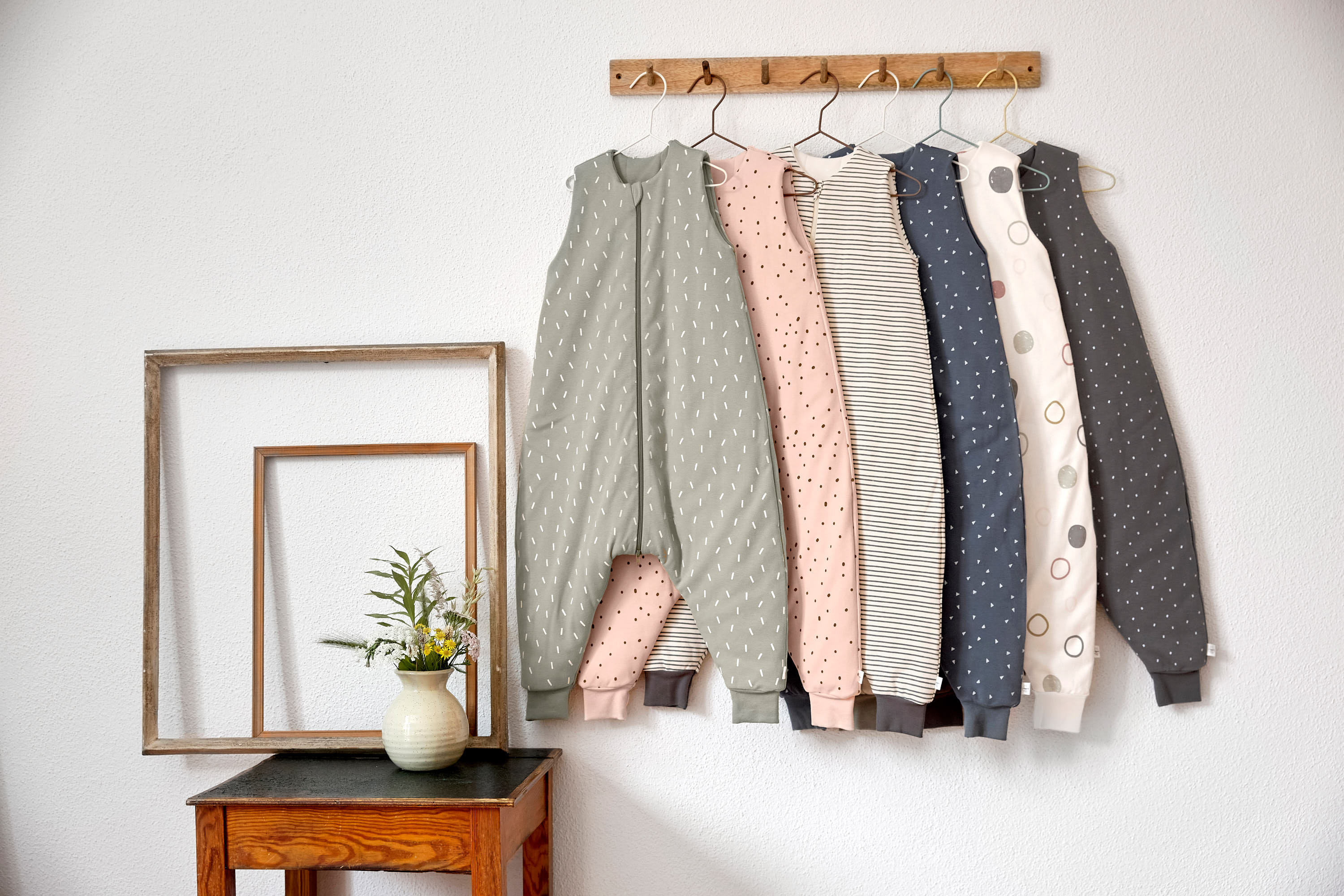 Kinder Schlafoverall 2,5 TOG, Speckles, Olive
