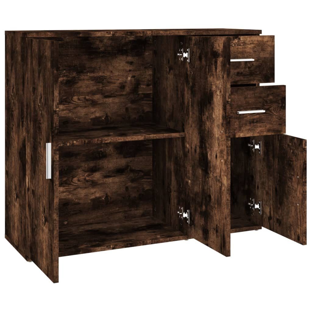 vidaXL Sideboard Sideboard Räuchereiche 91x29,5x75 cm Holzwerkstoff (1 St)
