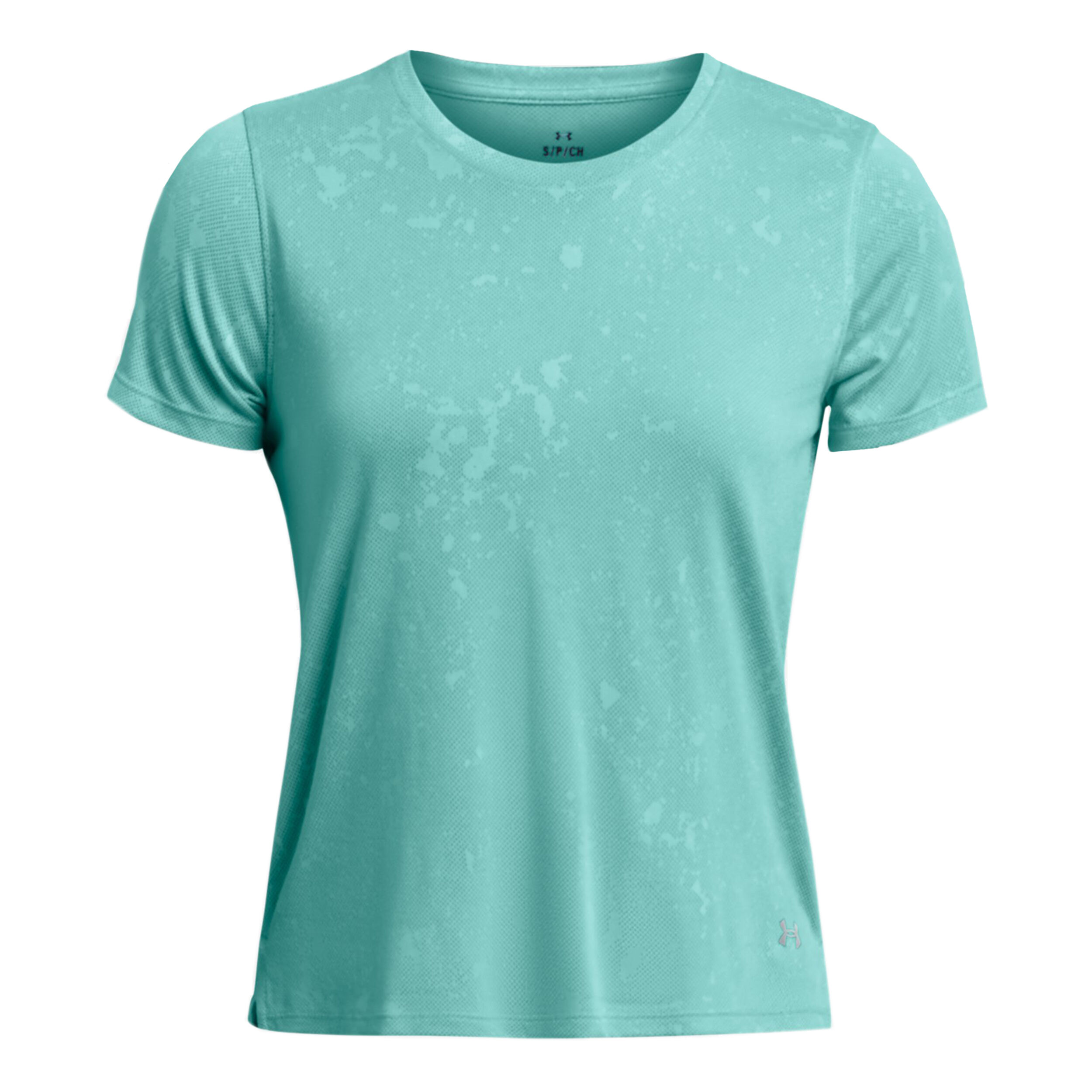 Streaker Splatter SS Laufshirt Damen - Türkis