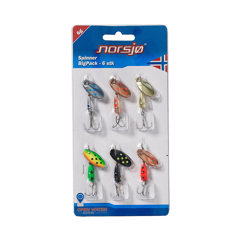 Norsjø Spinnere 6-pk 6 g, Norsjø
