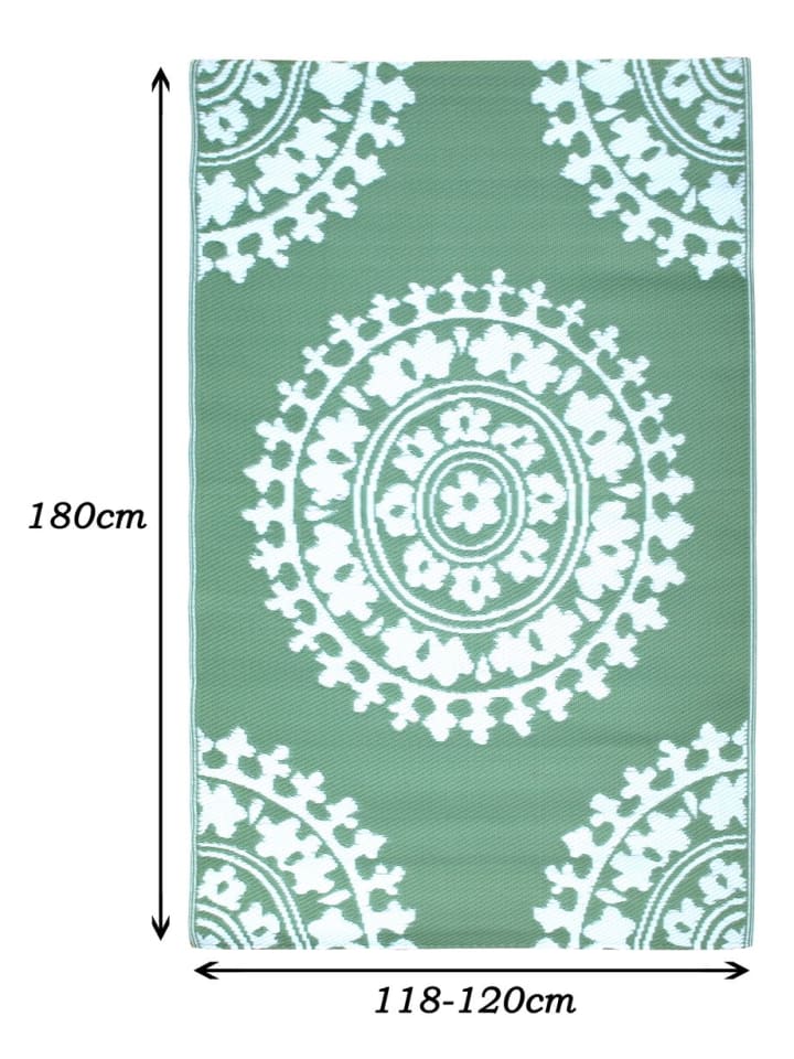JACK Outdoor Teppich 120x180cm In- & Outdoor in Mandala Grün günstig kaufen 120x180cm