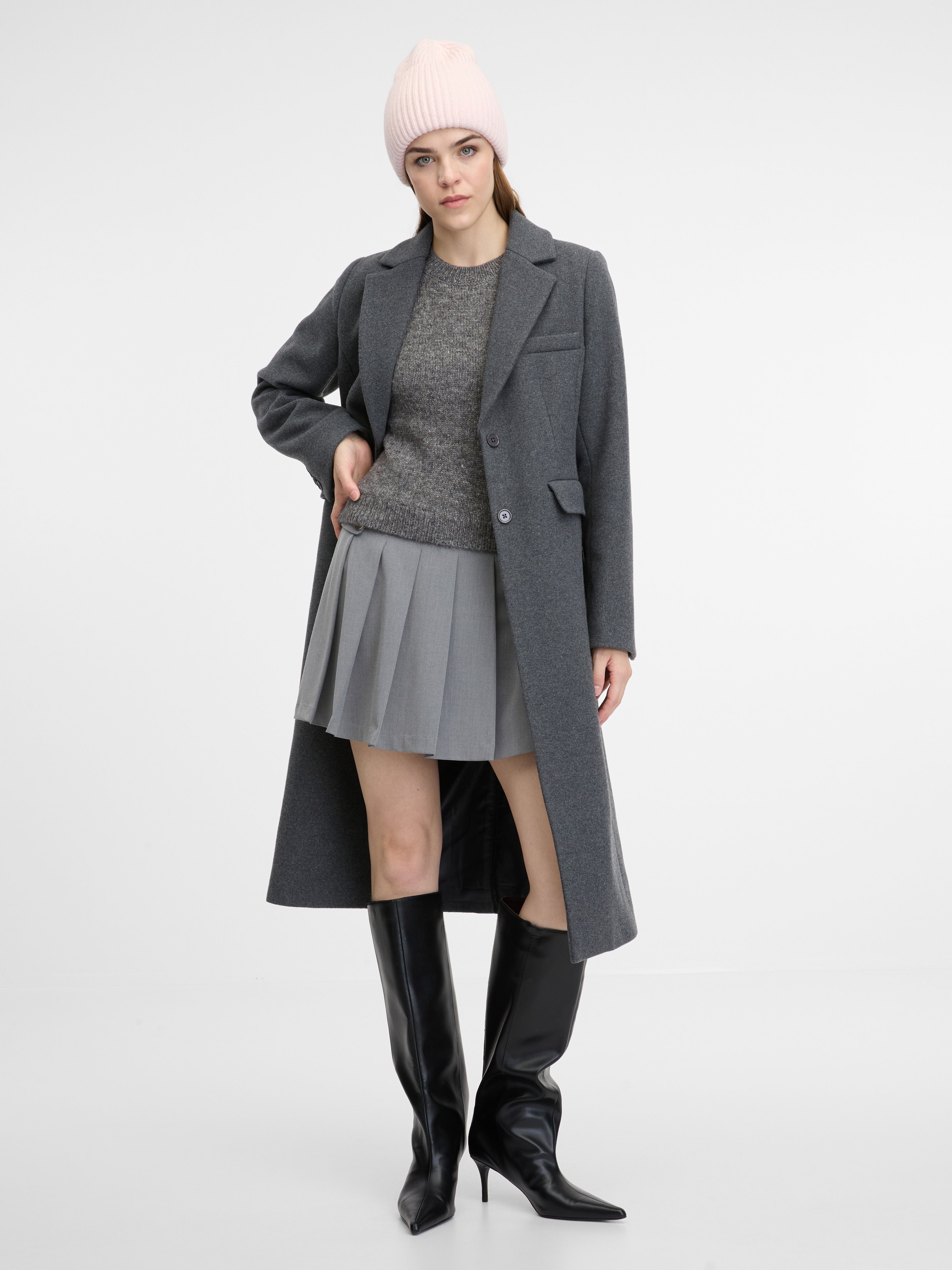 Grauer Damenmantel ORSAY