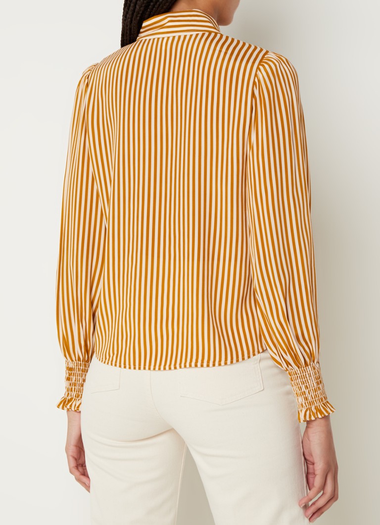 L.K.Bennett  Emilia tuniek in zijdeblend met strikkraag