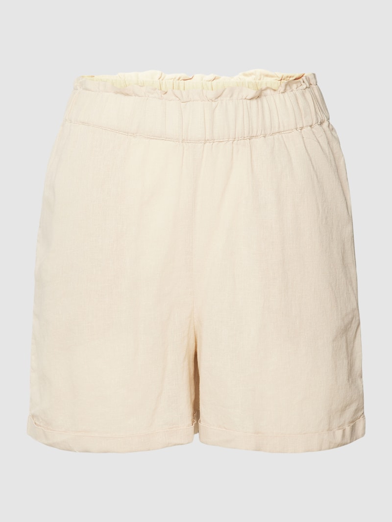 Shorts mit elastischem Bund Modell 'MOYA' in sand