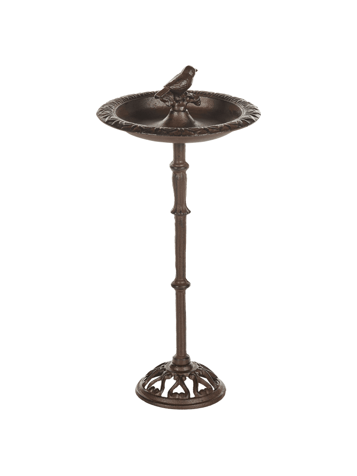 Beliani Vogelbrunnen SWALLOW in Braun - (W) 24 x (H) 50 x (L) 24 cm günstig kaufen onesize