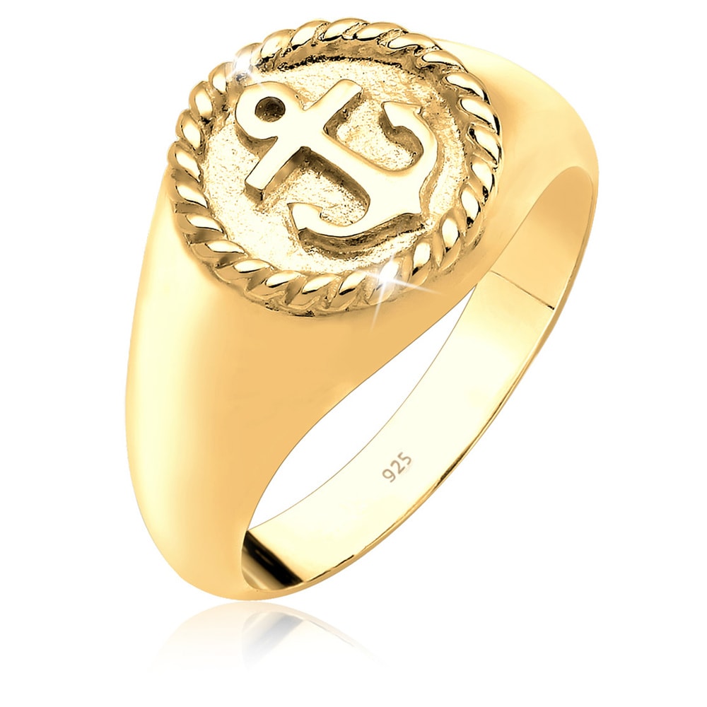 Elli Elli Bague Siegelring 925 Sterling Silber Bague