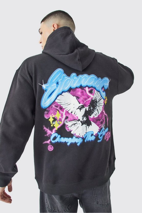 Oversize Hoodie mit Print