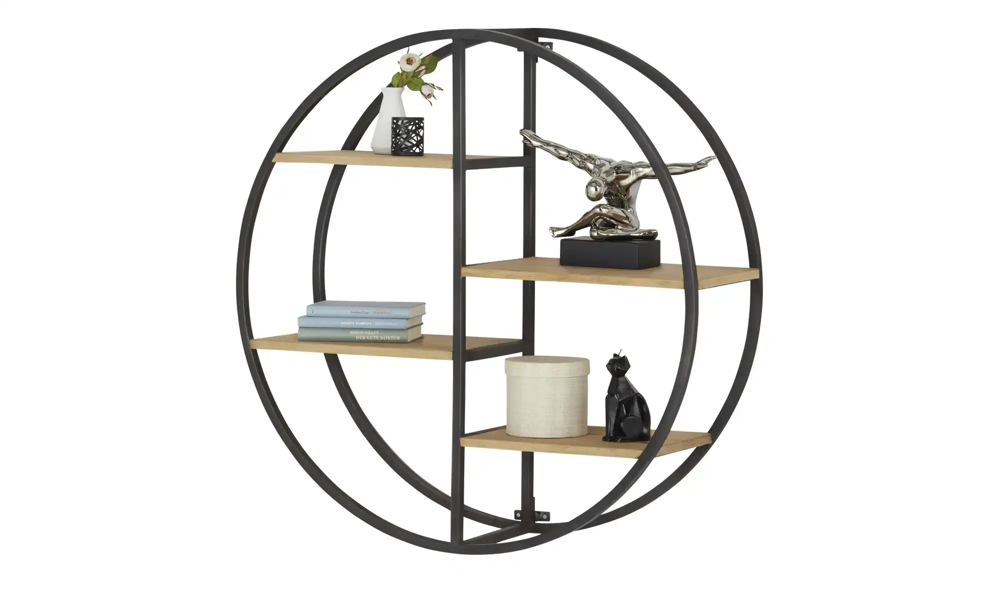 Gray & Jones Wandregal  rund Black Coast One